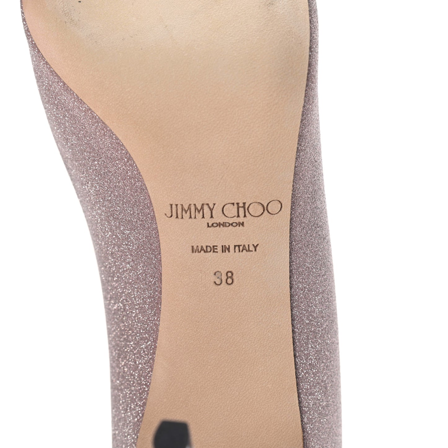 Glitter Pointy Toe Romy 85 Pumps 38 Pink