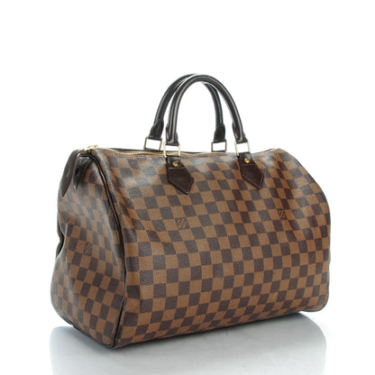 Louis Vuitton Damier Ebene Speedy 35 3 of 10