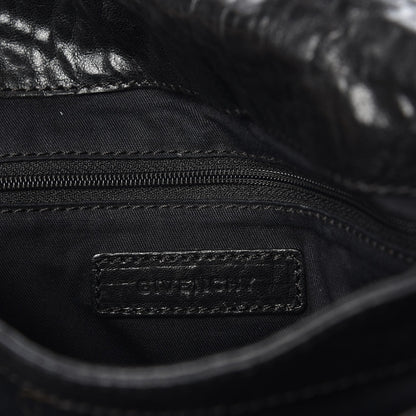 Givenchy Pebbled Lambskin Melancholia Shoulder Bag Black 6 of 7