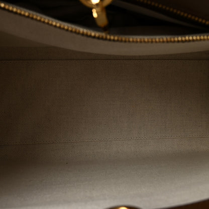 Gucci GG Supreme Monogram Azalea Calfskin Small Retro Interlocking G Tote Bag Beige Ebony Brown Sugar 5 of 9