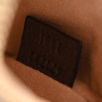 Gucci Monogram Jumbo GG Textured Dollar Calfskin Ophidia Key Case Camel Ebony New Acero 7 of 9