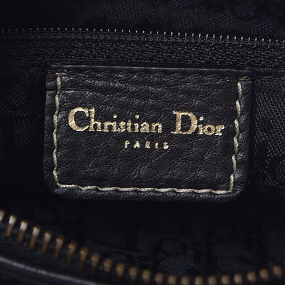 Christian Dior Grained Calfskin Medium Lady Dior Black 6 of 7