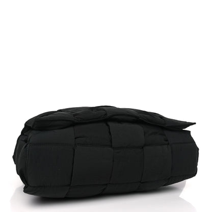 Bottega Veneta Nylon Intrecciato Padded Tech Maxi Cassette Bag Black 4 of 9