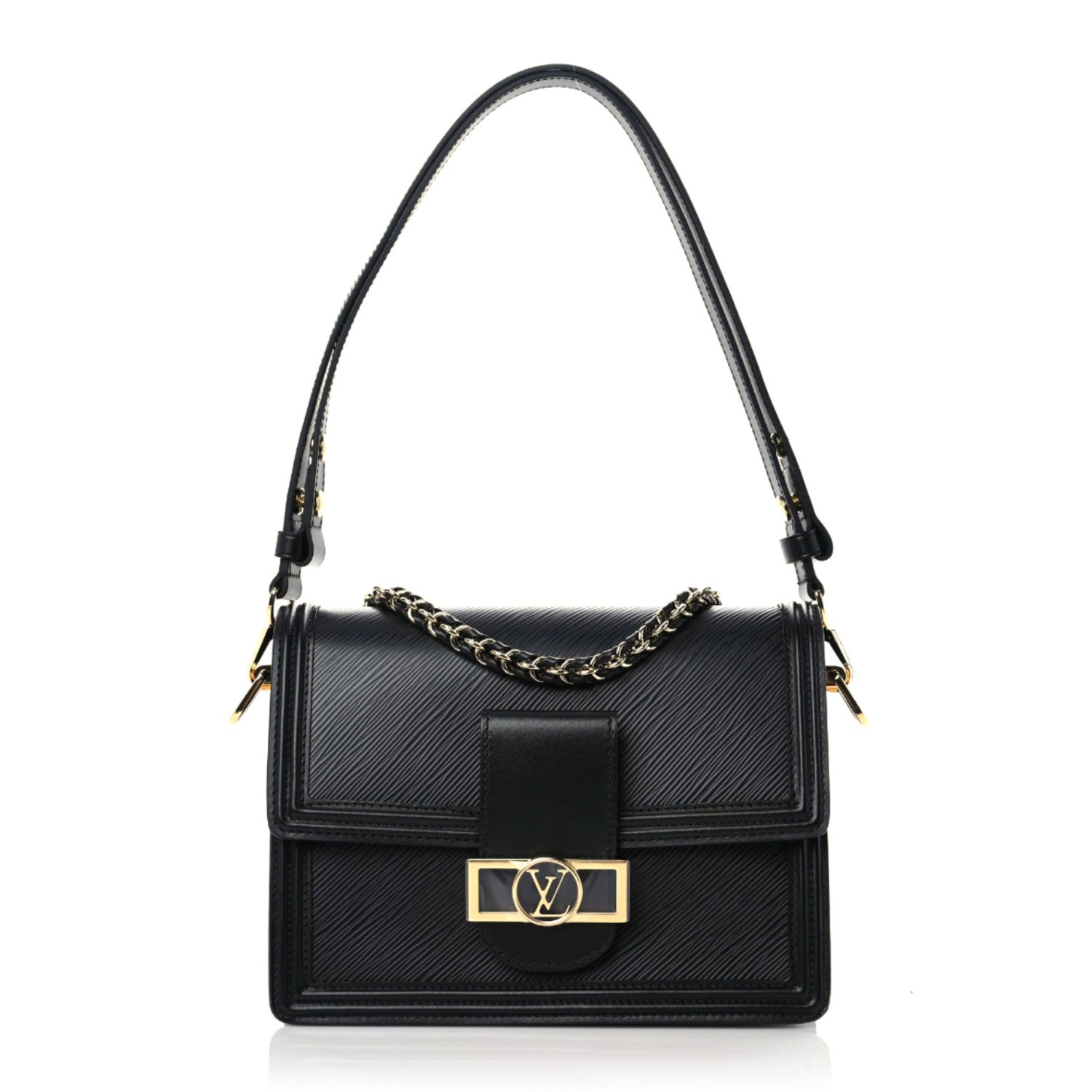 Louis Vuitton Epi Dauphine MM Black 1 of 10