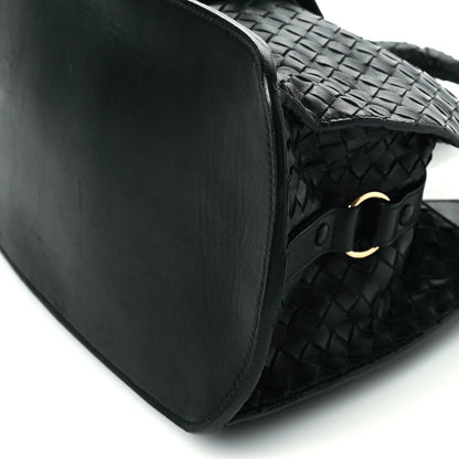 Bottega Veneta Nappa Intrecciato Shoulder Bag Black 9 of 9