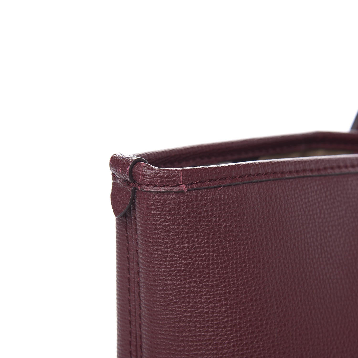 Burberry Grainy Calfskin Medium Honeybrook Tote Dark Plum 11 of 13