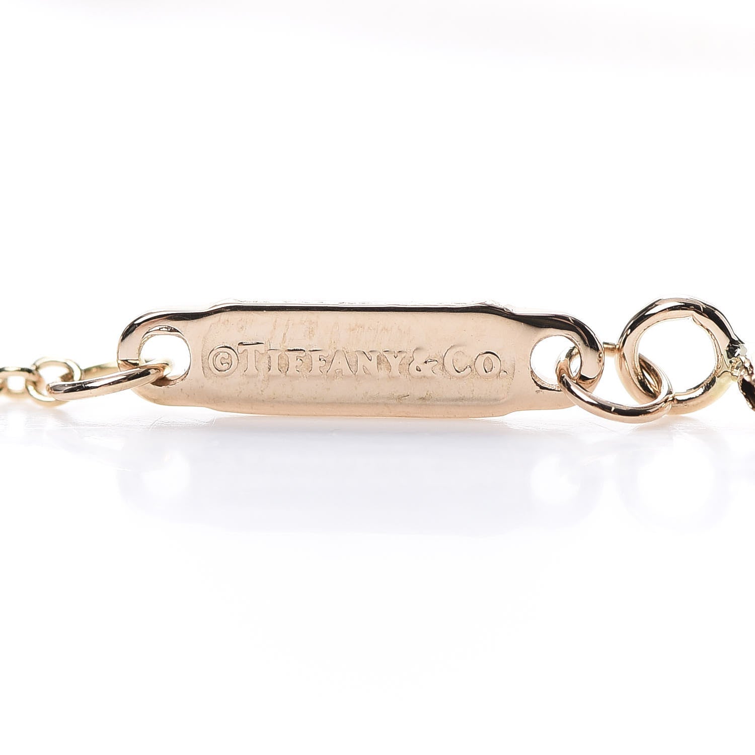 Tiffany 18K Rose Gold Small T Smile Pendant Necklace 4 of 6