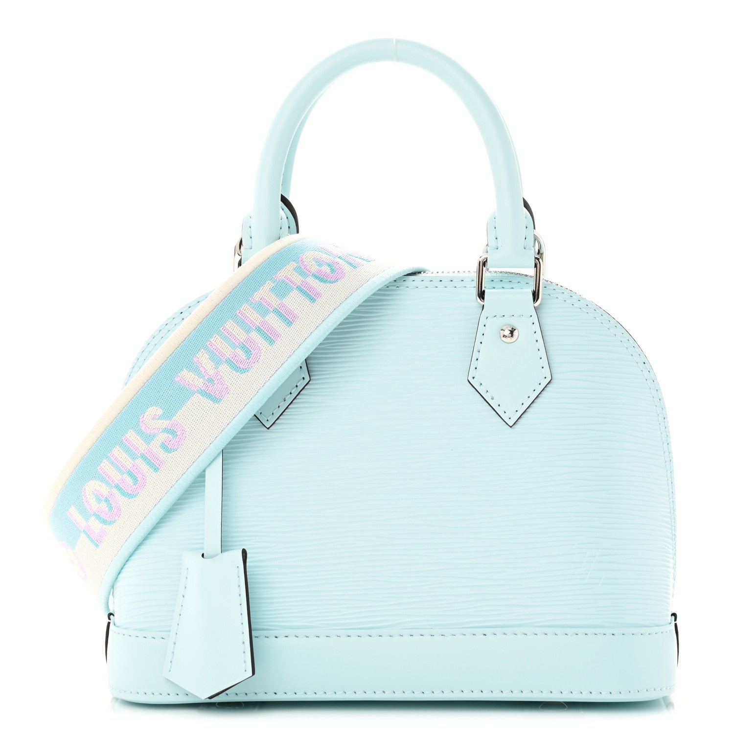 Louis Vuitton Epi Jacquard Alma BB Lagoon Blue 1 of 9