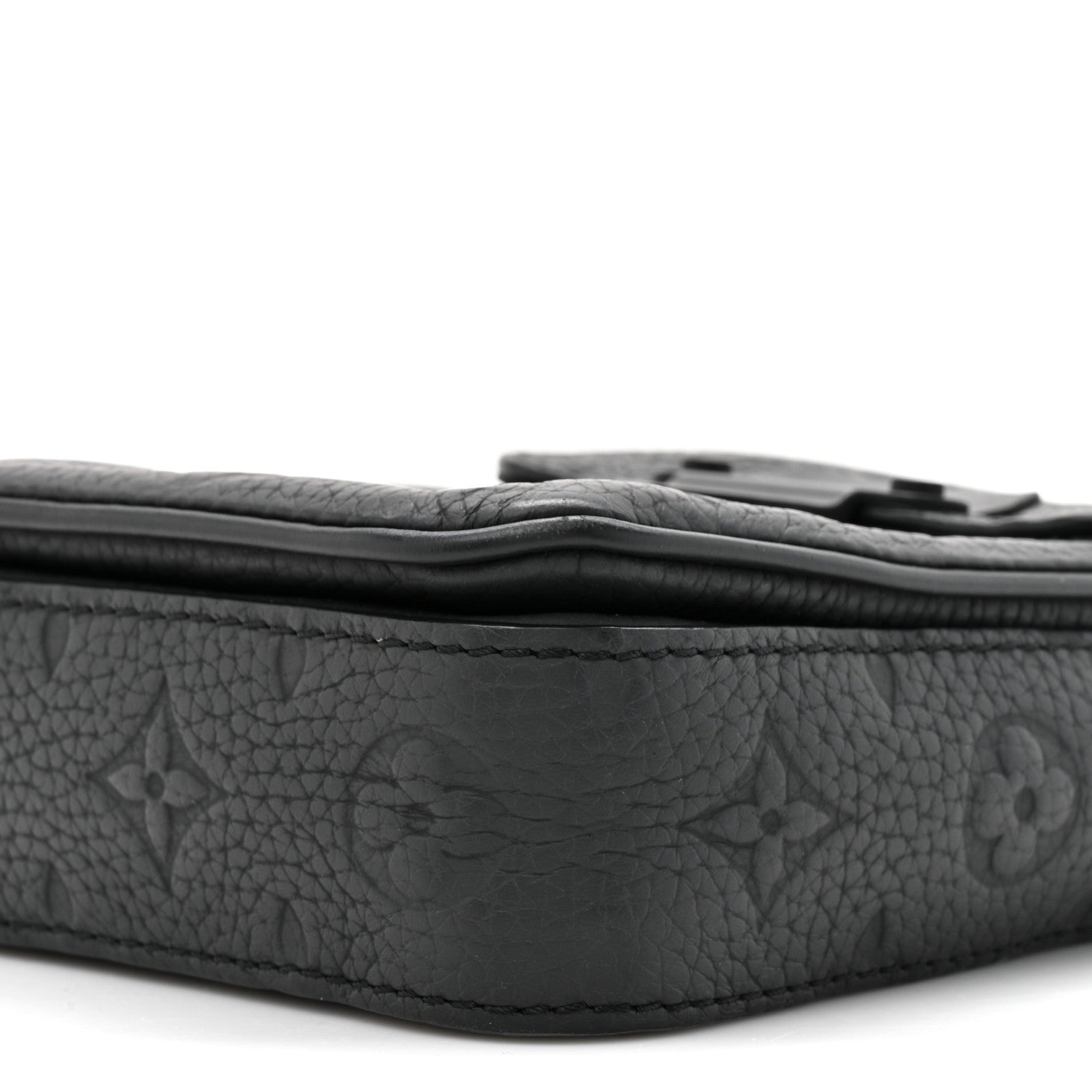 Louis Vuitton Taurillon Monogram S Lock Wearable Wallet Black 9 of 12