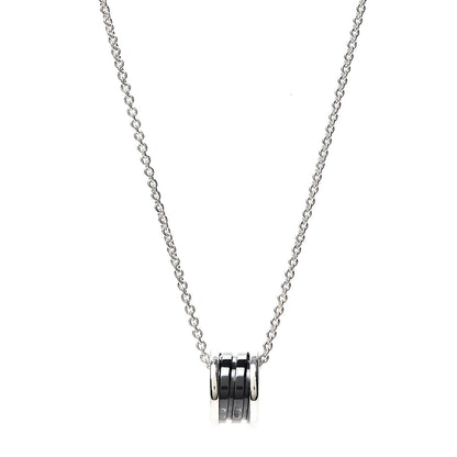 Bulgari Sterling Silver Ceramic Save The Children Pendant Necklace 1 of 4