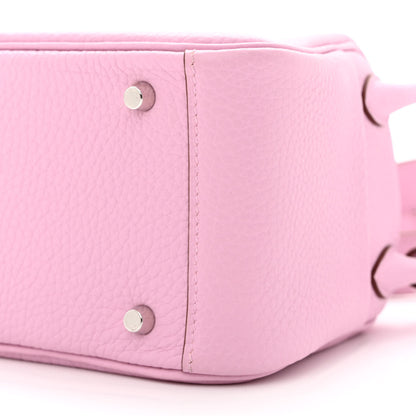 Hermes Taurillon Clemence Mini Lindy 20 Mauve Sylvestre 10 of 11