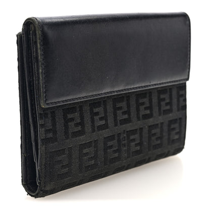 Fendi Zucchino Compact Wallet Black 3 of 6