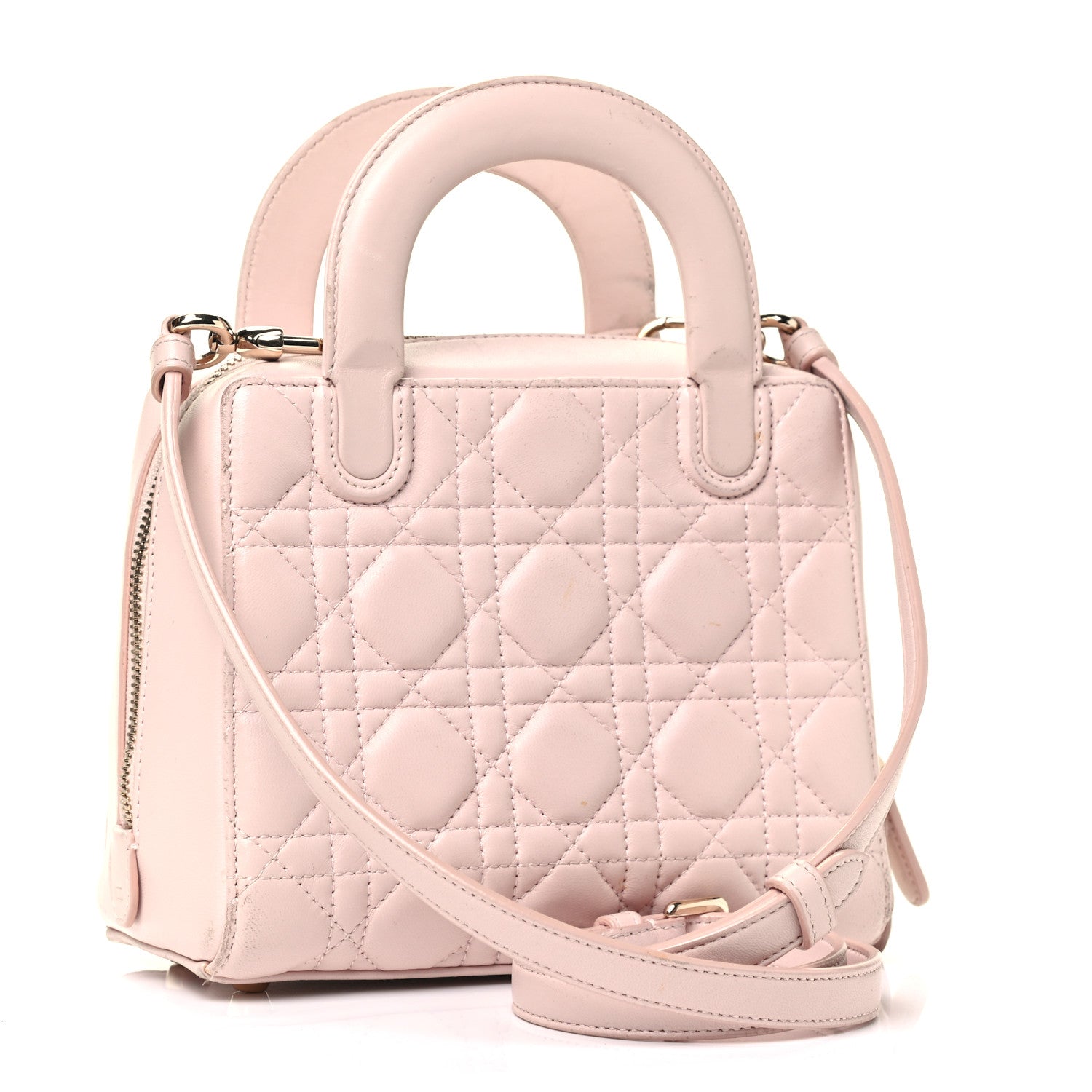 Christian Dior Lambskin Cannage Lily Tote Light Pink 2 of 4