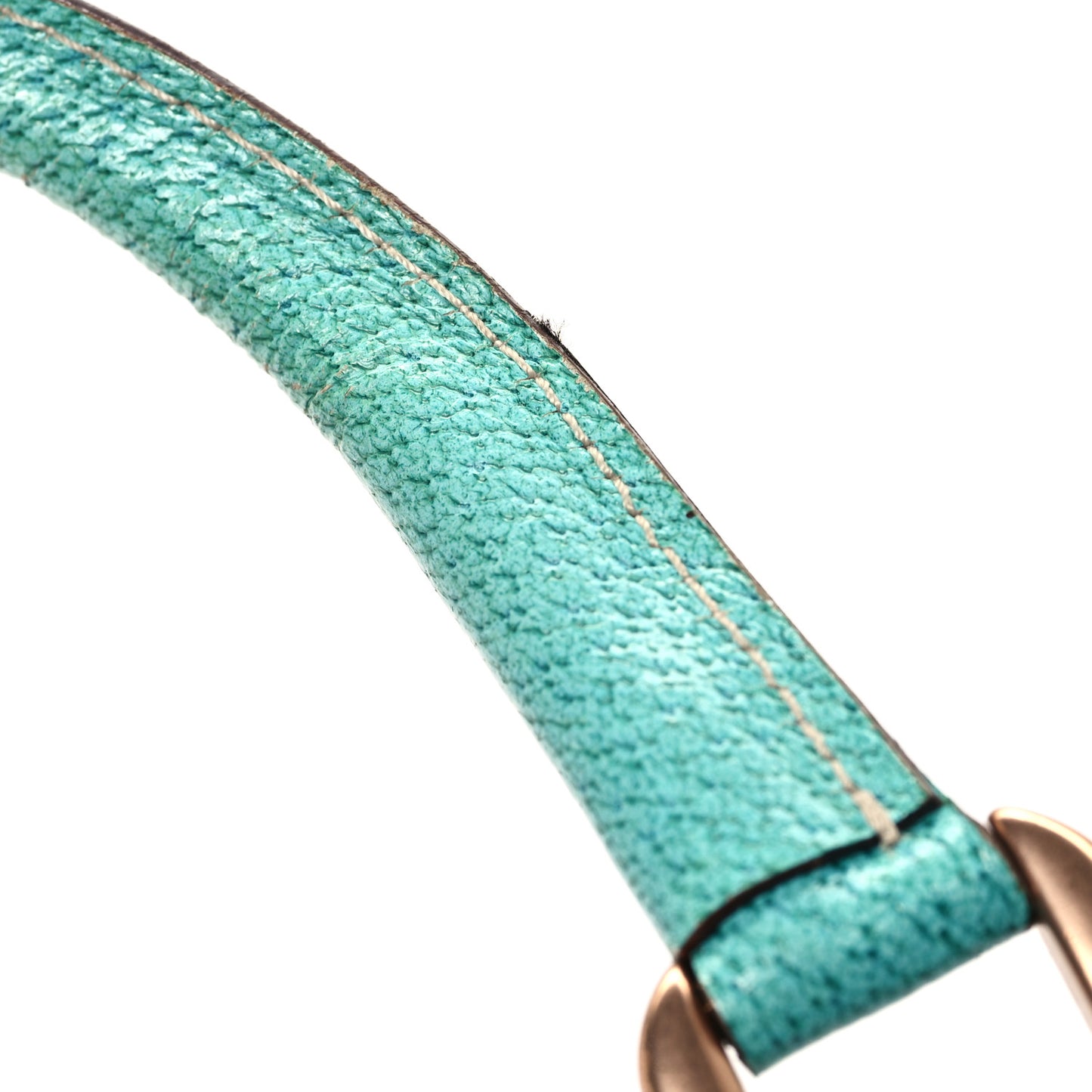 Monogram Calfskin Large Bardot Shoulder Bag Turquoise