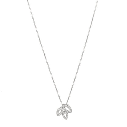 Harry Winston Platinum Diamond Small Lily Cluster Pendant Necklace 1 of 5
