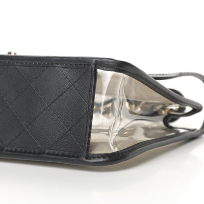 Chanel Lambskin PVC Medium Coco Sand Flap Black 10 of 11