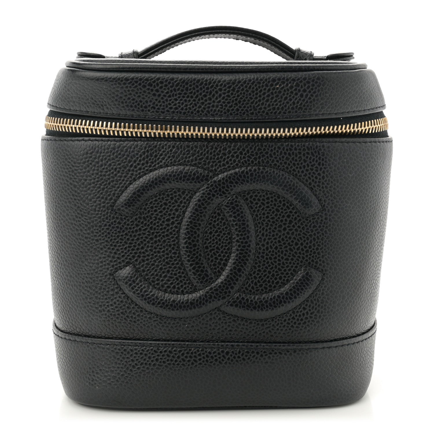 Chanel Caviar Vanity Cosmetic Case Black 1 of 9