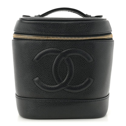 Chanel Caviar Vanity Cosmetic Case Black 1 of 9