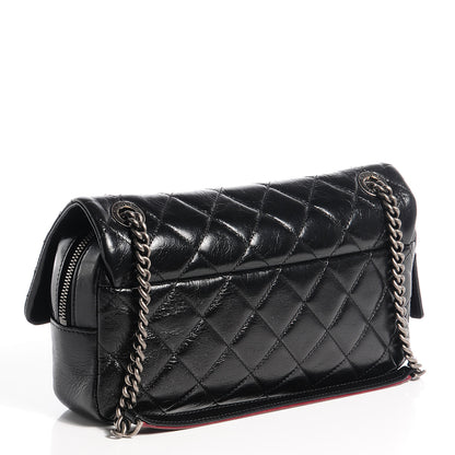 Chanel Glazed Calfskin Medium Duo Color Flap Black 4 of 16