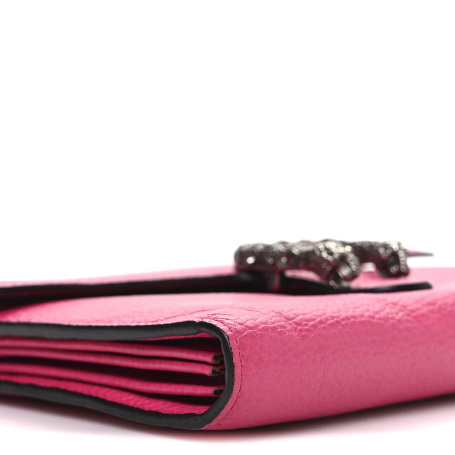 Gucci Dollar Calfskin Crystal Mini Dionysus Chain Wallet Box Pink 9 of 10