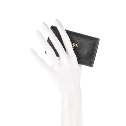 Prada Saffiano Metal 6 Key Holder Nero Black 2 of 7