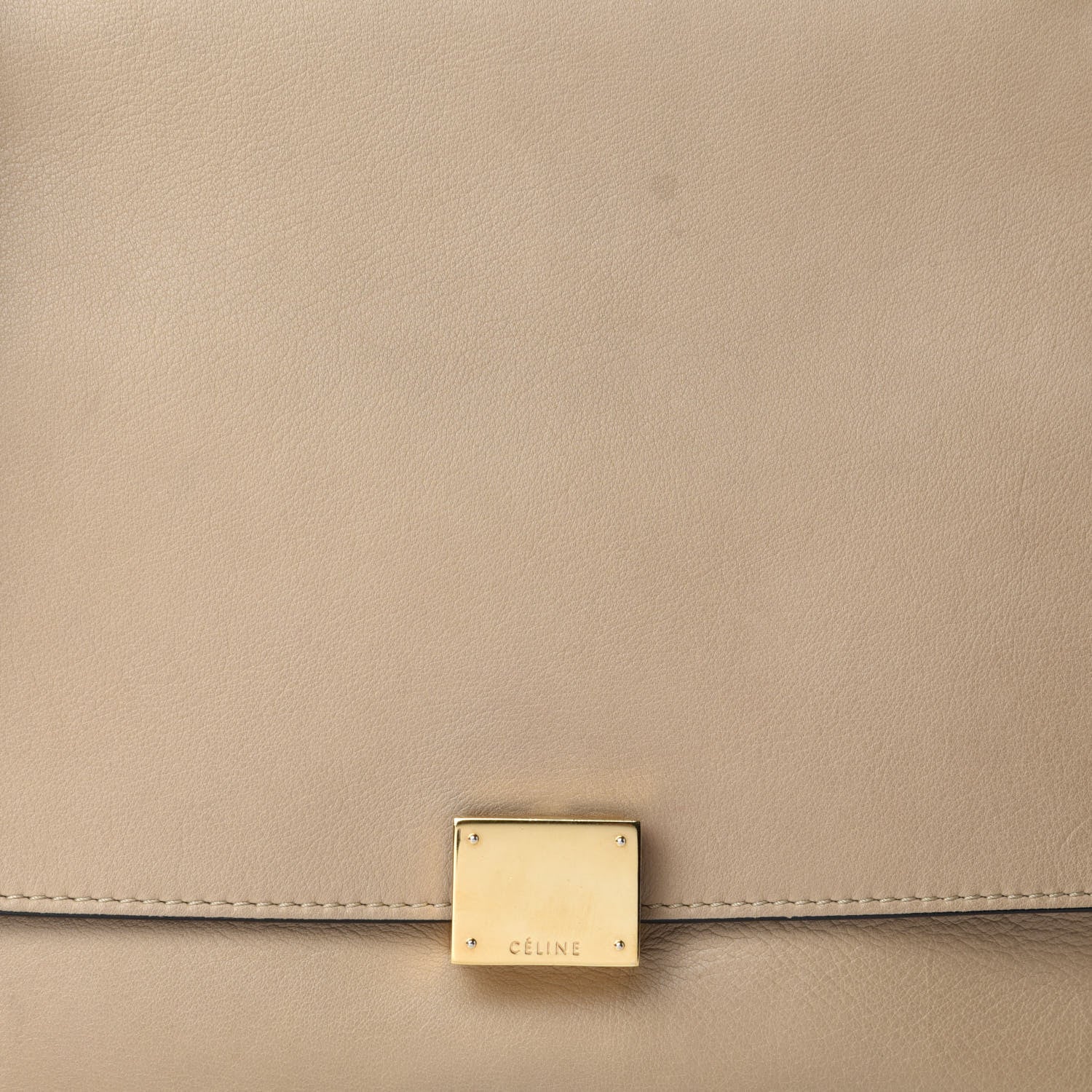 Celine Smooth Calfskin Suede Medium Trapeze Sahara 13 of 13