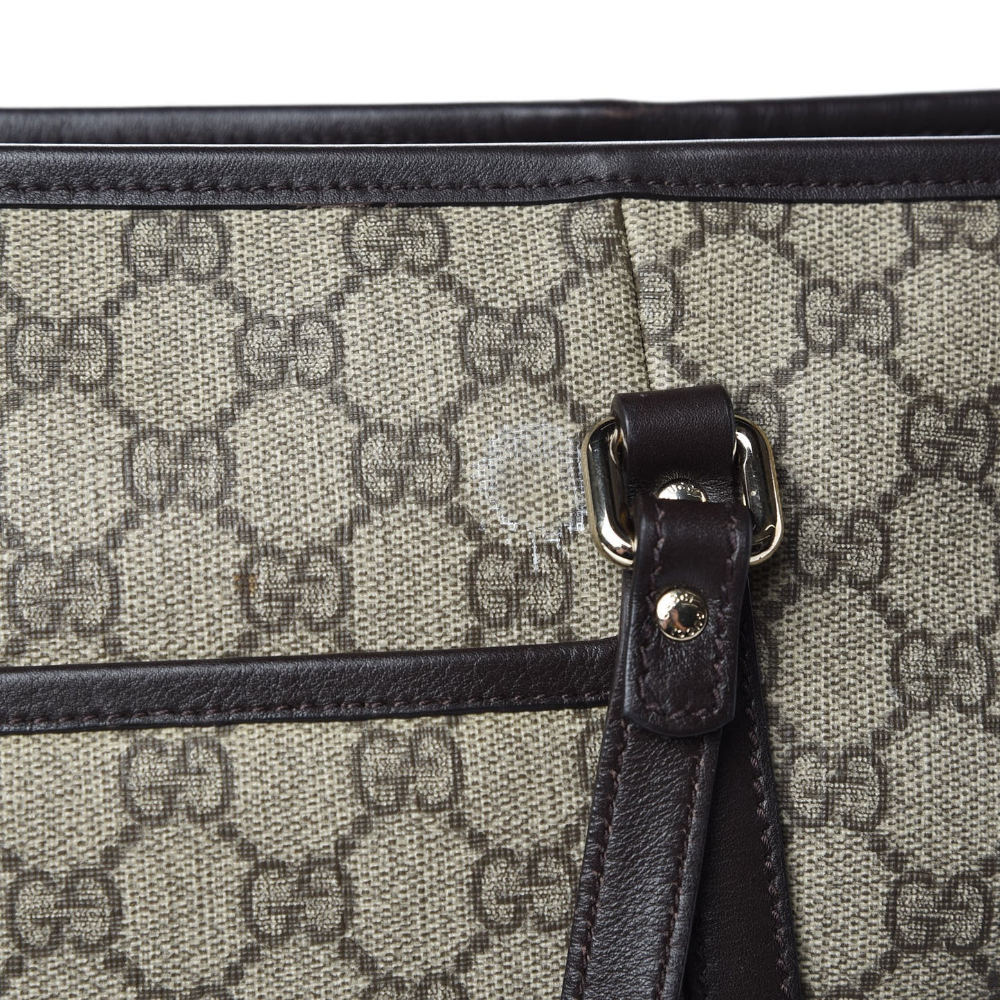 GG Supreme Monogram Medium Joy Tote Brown