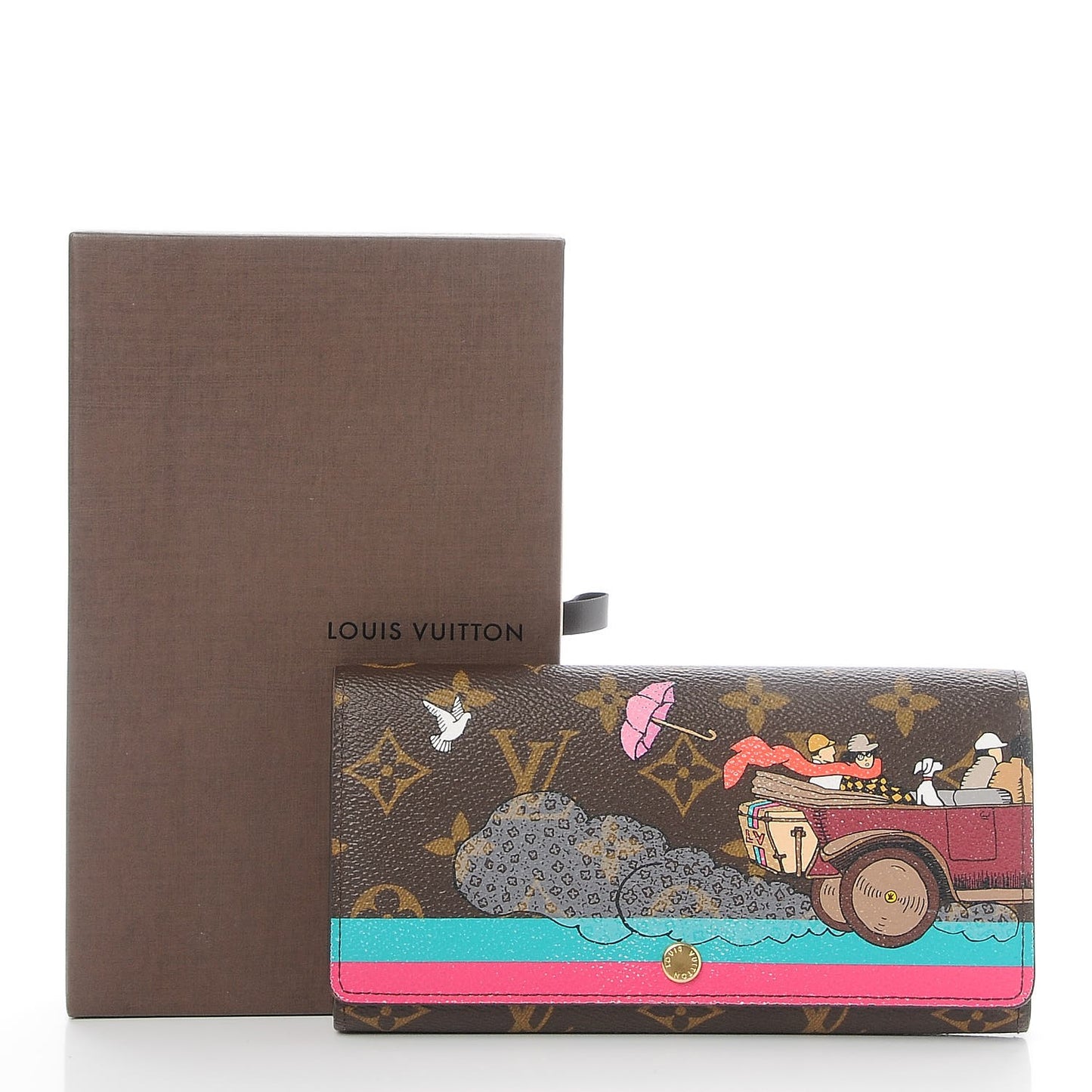 Monogram 2015 Christmas Animation Sarah Wallet Hibiscus