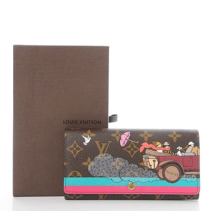 Louis Vuitton Monogram 2015 Christmas Animation Sarah Wallet Hibiscus 9 of 9