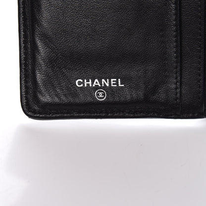 Chanel Lambskin Quilted Yen Wallet Black 6 of 11