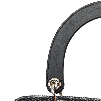 Christian Dior Denim Cannage Medium Lady Dior Black 16 of 21