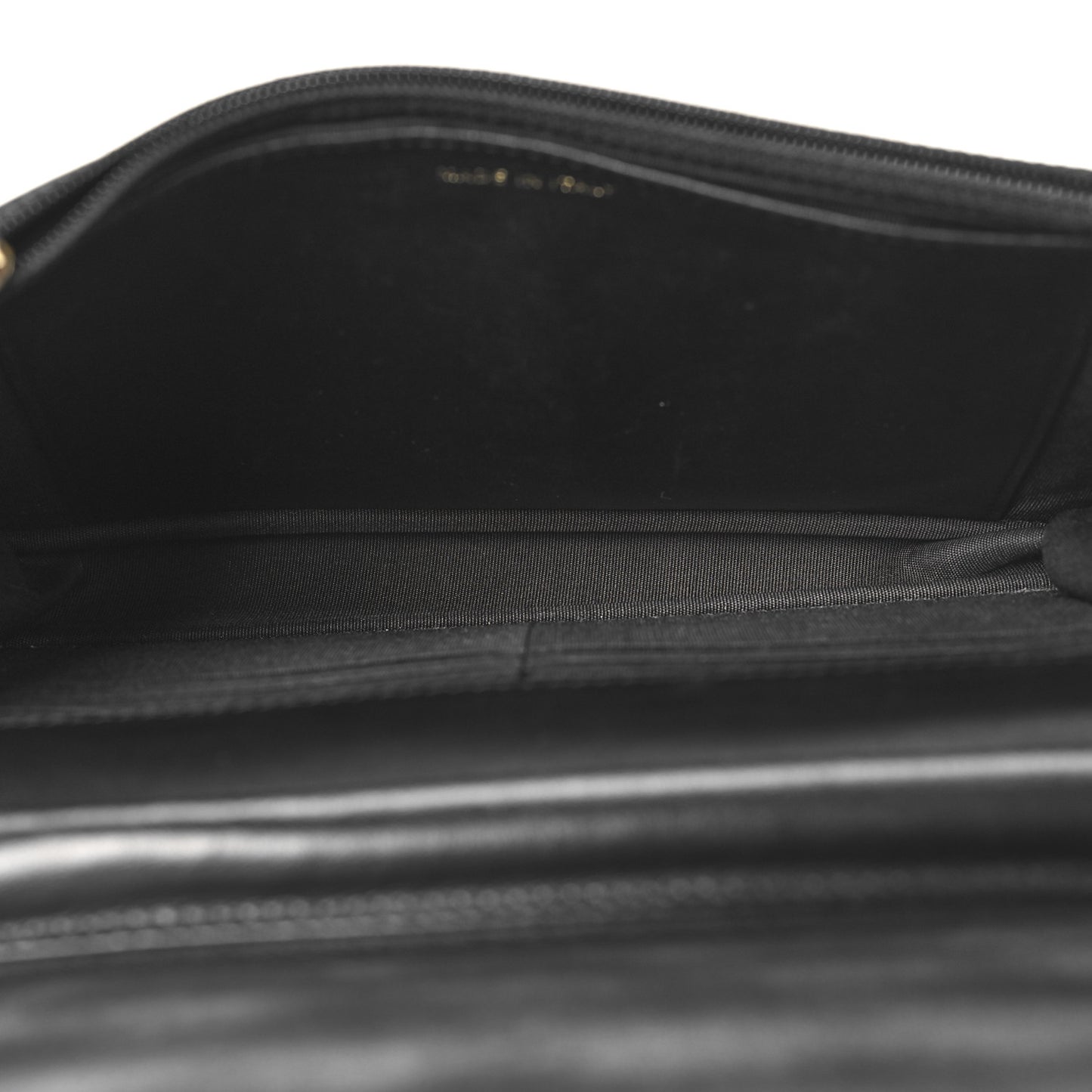 Caviar Quilted Boy Wallet On Chain WOC Black