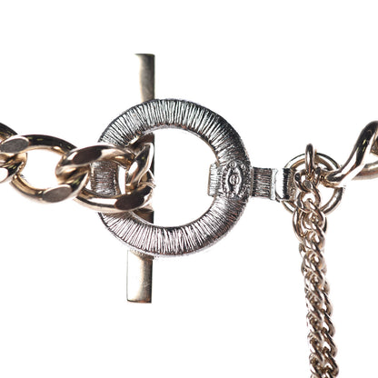Chanel Crystal Chain CC Multi Strand Necklace Gold 4 of 6