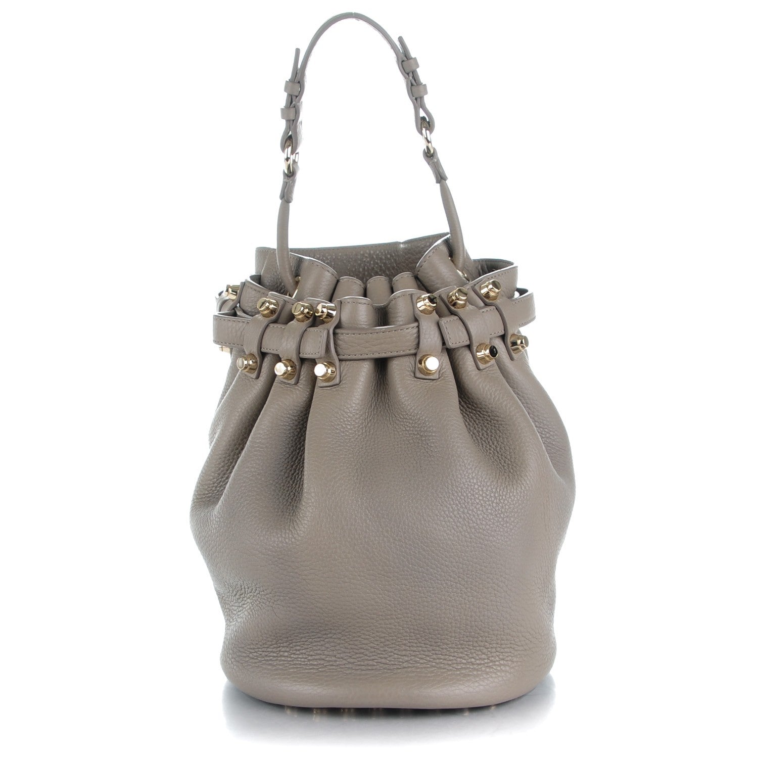 Alexander Wang Pebbled Lambskin Diego Bucket Bag Oyster 1 of 8