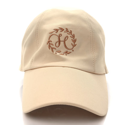 Hermes Cotton Davis H Primavera Hat 56 Blanc Creme 3 of 9