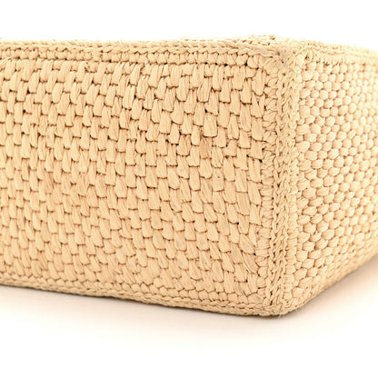 Loewe Raffia Paula's Ibiza Small Font Tote Natural Tan 9 of 13