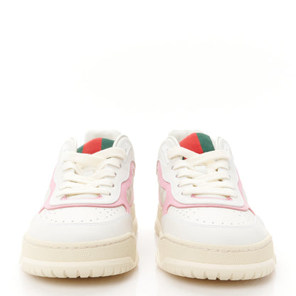 Gucci Calfskin Womens Re-Web Sneakers 38 White Pink 2 of 11