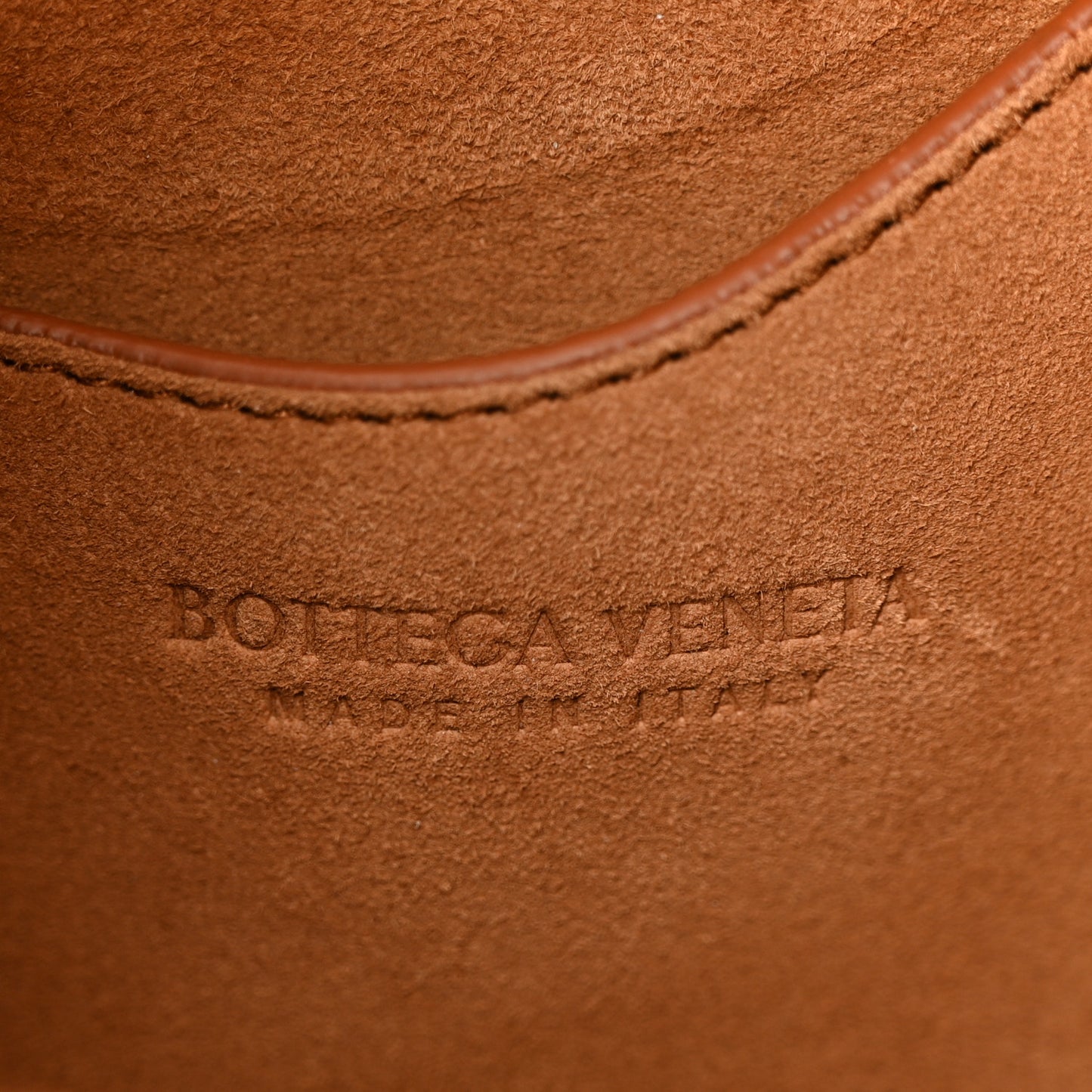 Nappa Intrecciato Small Drop Shoulder Bag Wood
