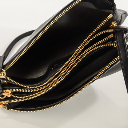 Celine Lambskin Small Trio Crossbody Bag Black 7 of 7