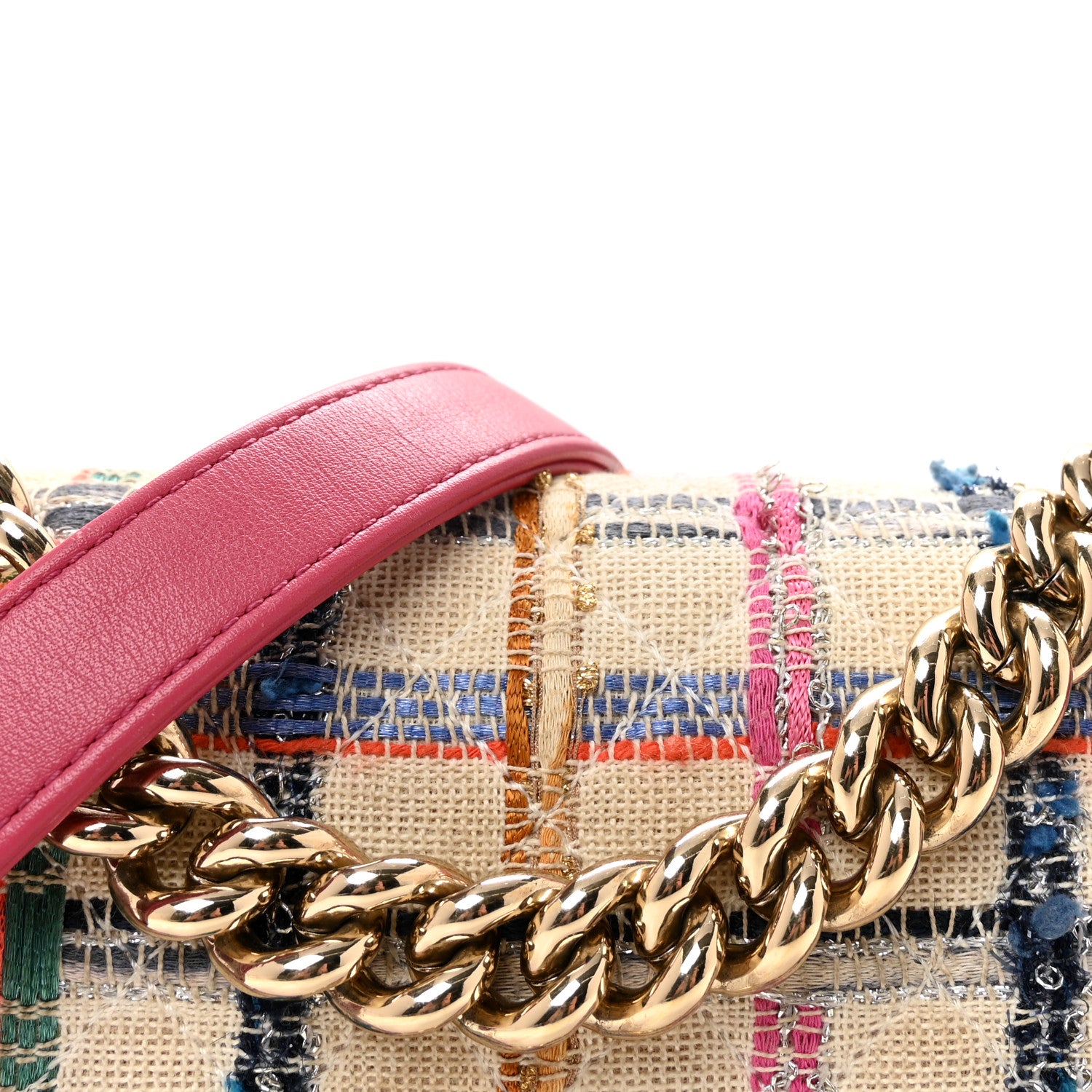 Chanel Lambskin Tweed Quilted Small Boy Flap Dark Pink 8 of 10