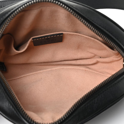 Gucci Calfskin Matelasse GG Marmont Belt Bag 85 34 Black 4 of 4