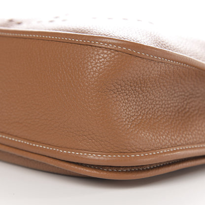 Hermes Taurillon Clemence Evelyne III GM Gold 10 of 11