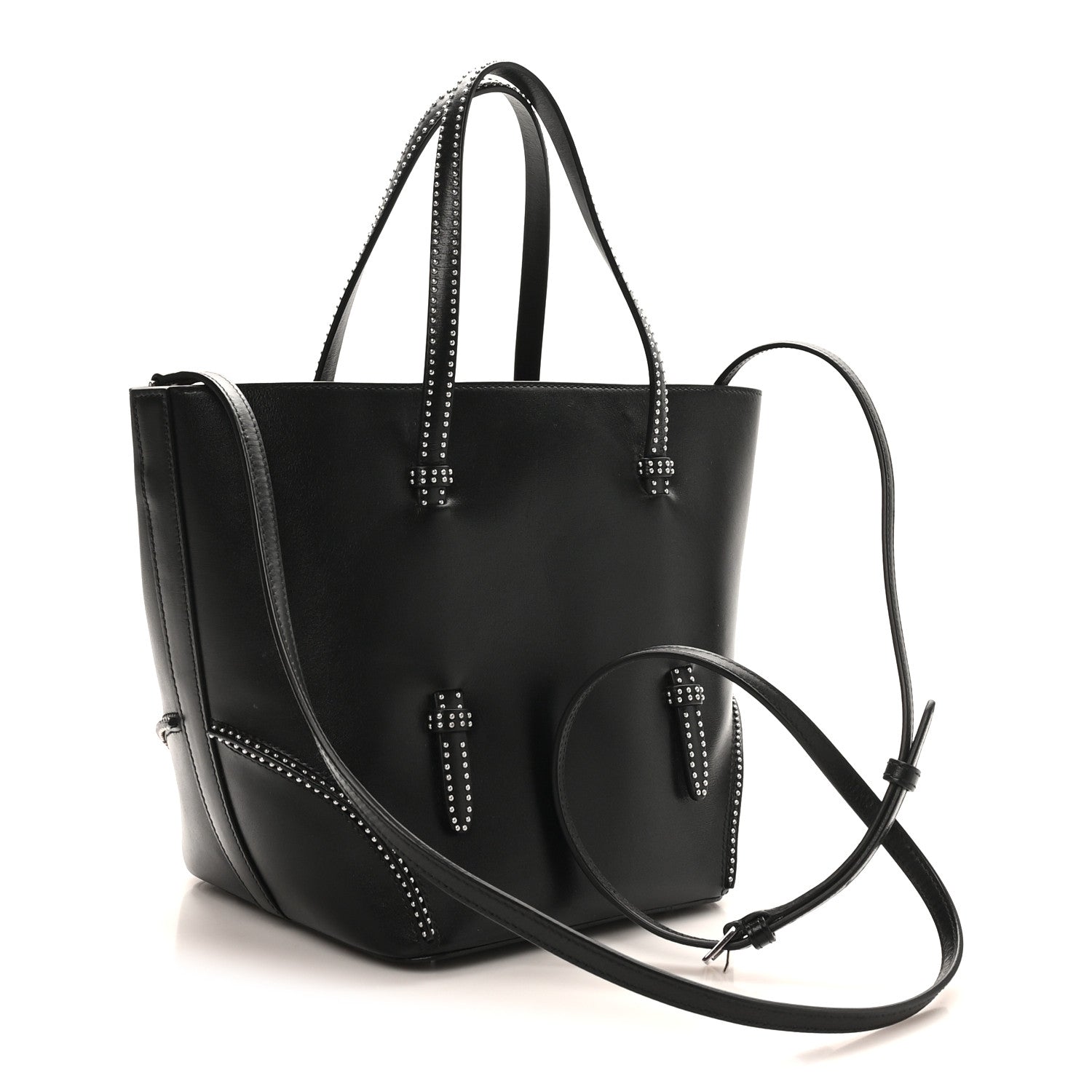Alaia Calfskin Studded Bag Black 5 of 10