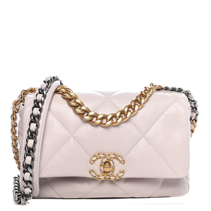 Chanel Lambskin Quilted Medium Chanel 19 Flap Light Purple 1 of 11