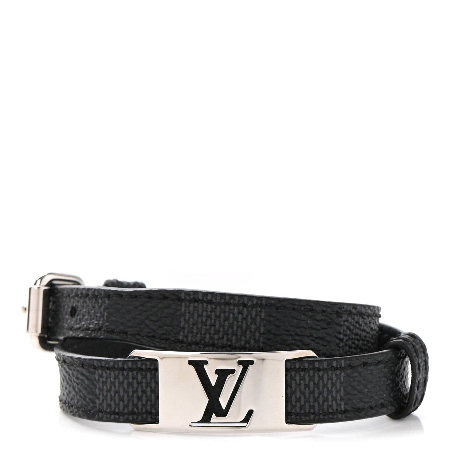 Louis Vuitton Damier Graphite Sign It Bracelet 1 of 8