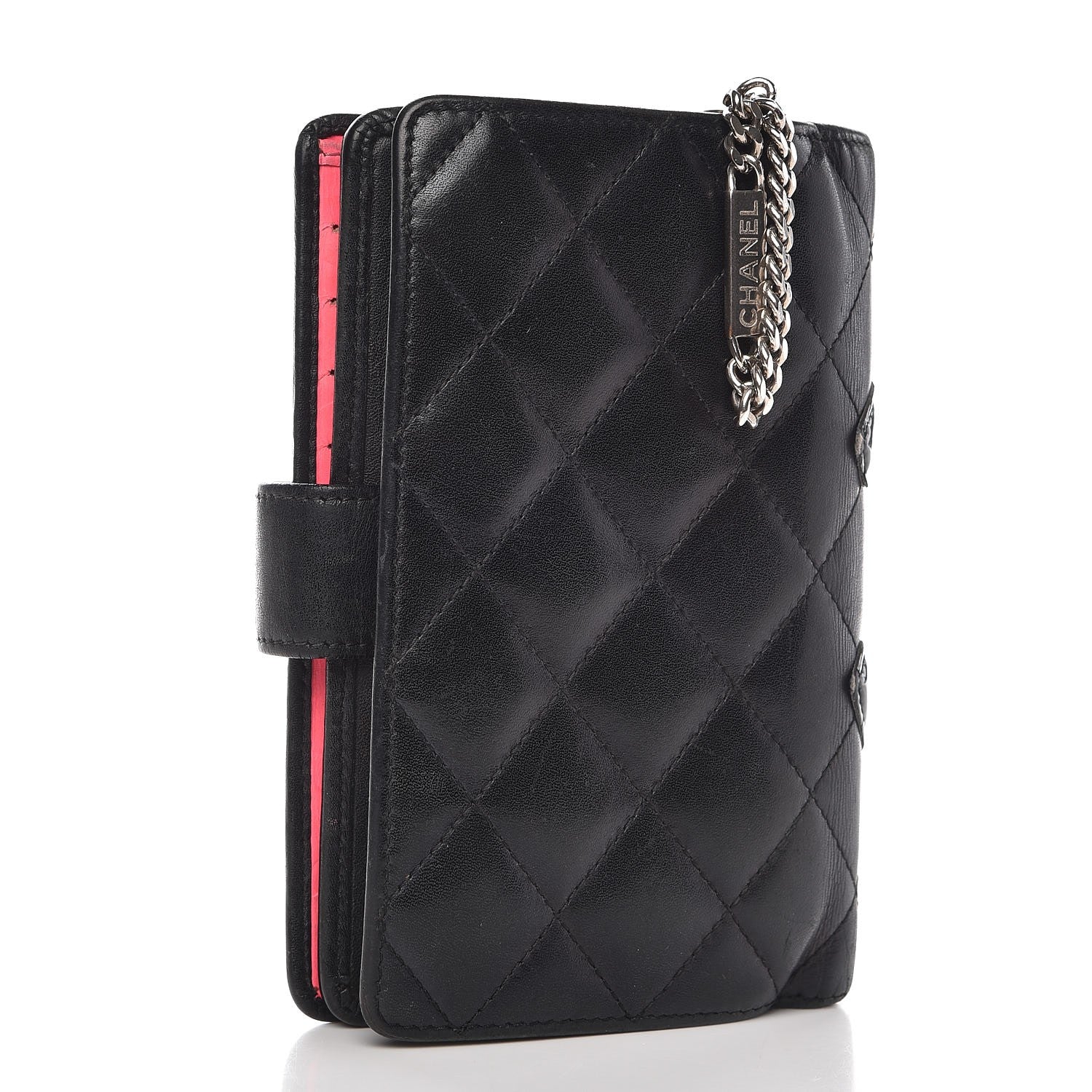Chanel Calfskin Cambon Zipped Pocket Wallet Black 3 of 9