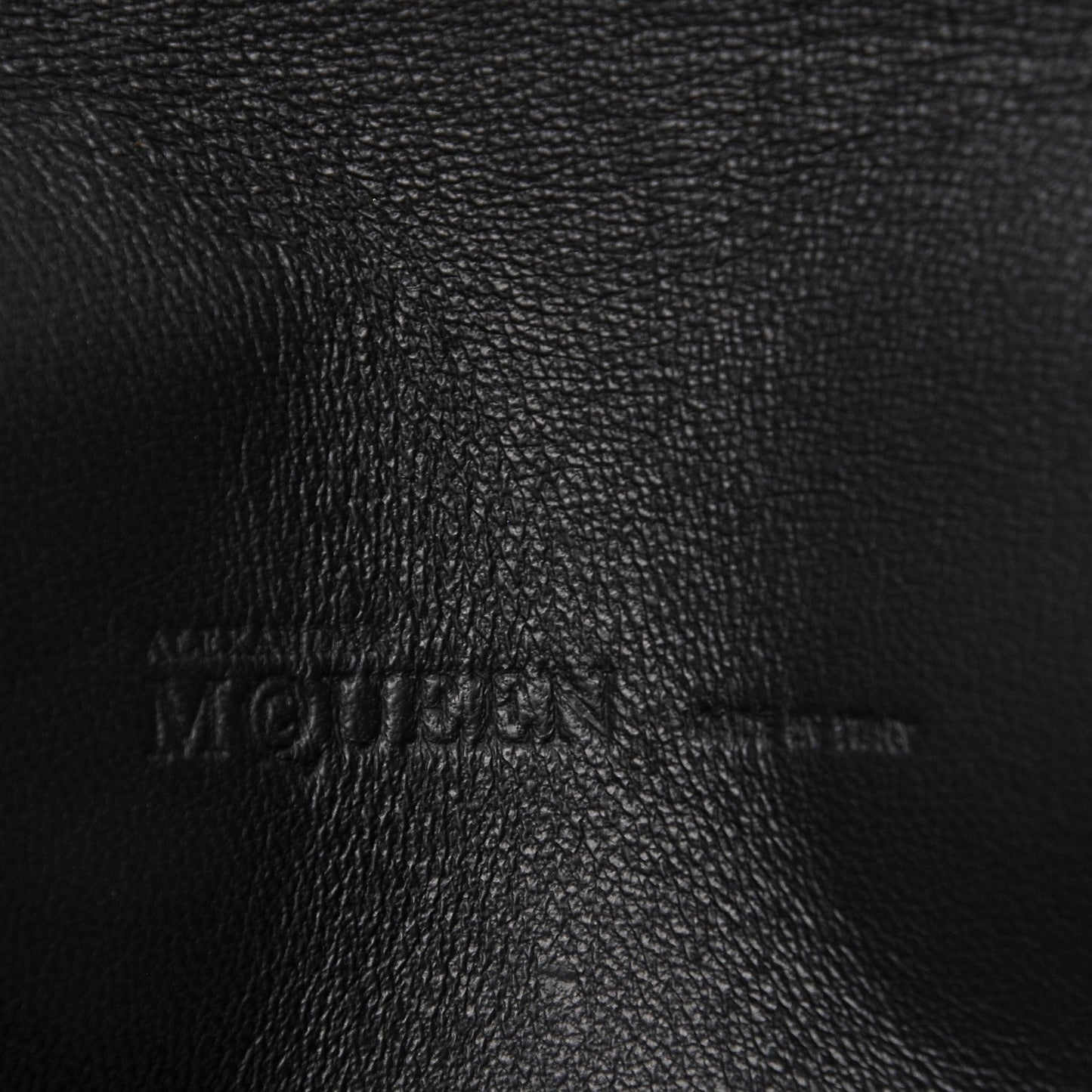 Calfskin Skull Envelope Clutch Black