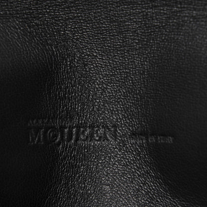 Alexander McQueen Calfskin Skull Envelope Clutch Black 5 of 6