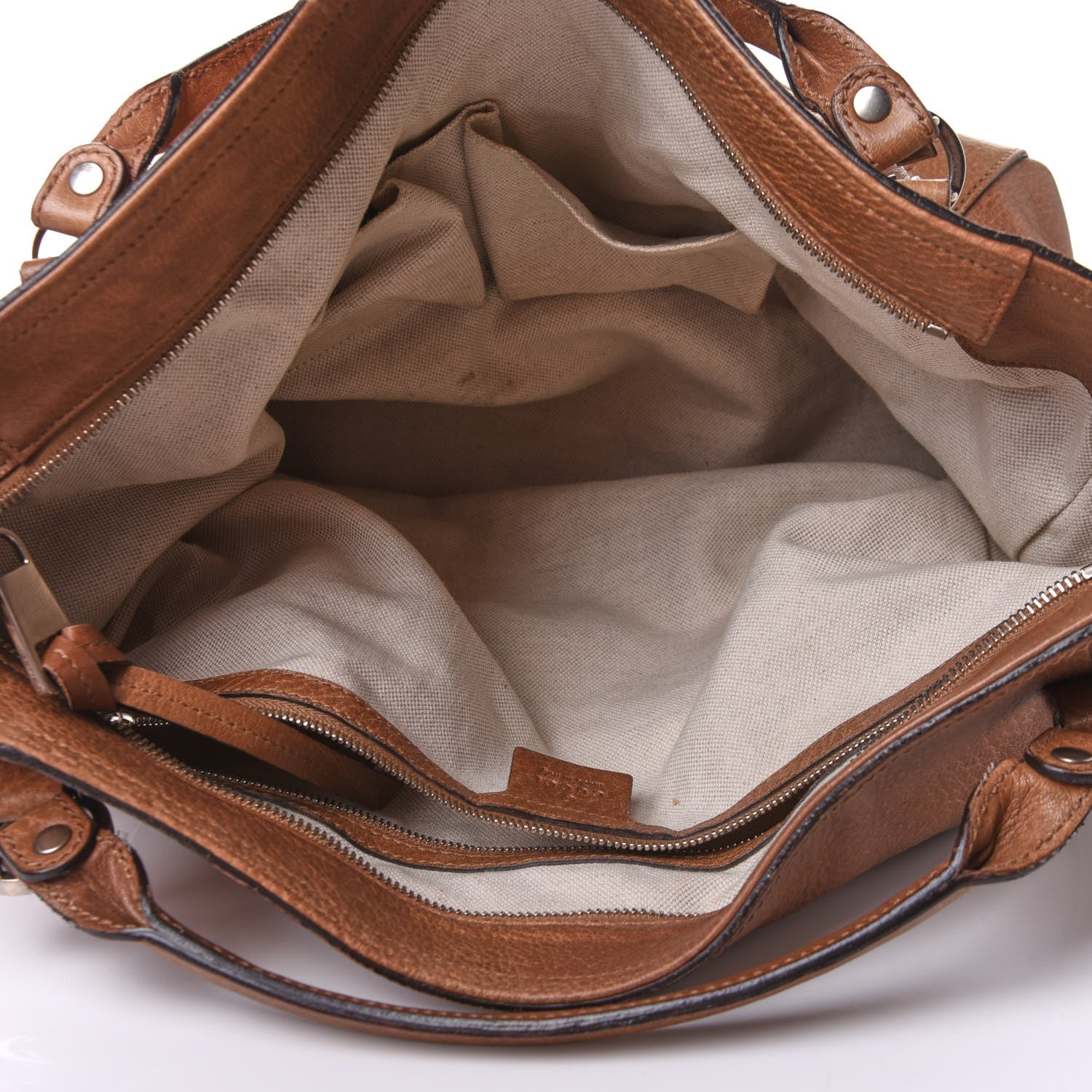 Gucci Pebbled Calfskin Medium Miss GG Top Handle Bag Light Cuir 4 of 14