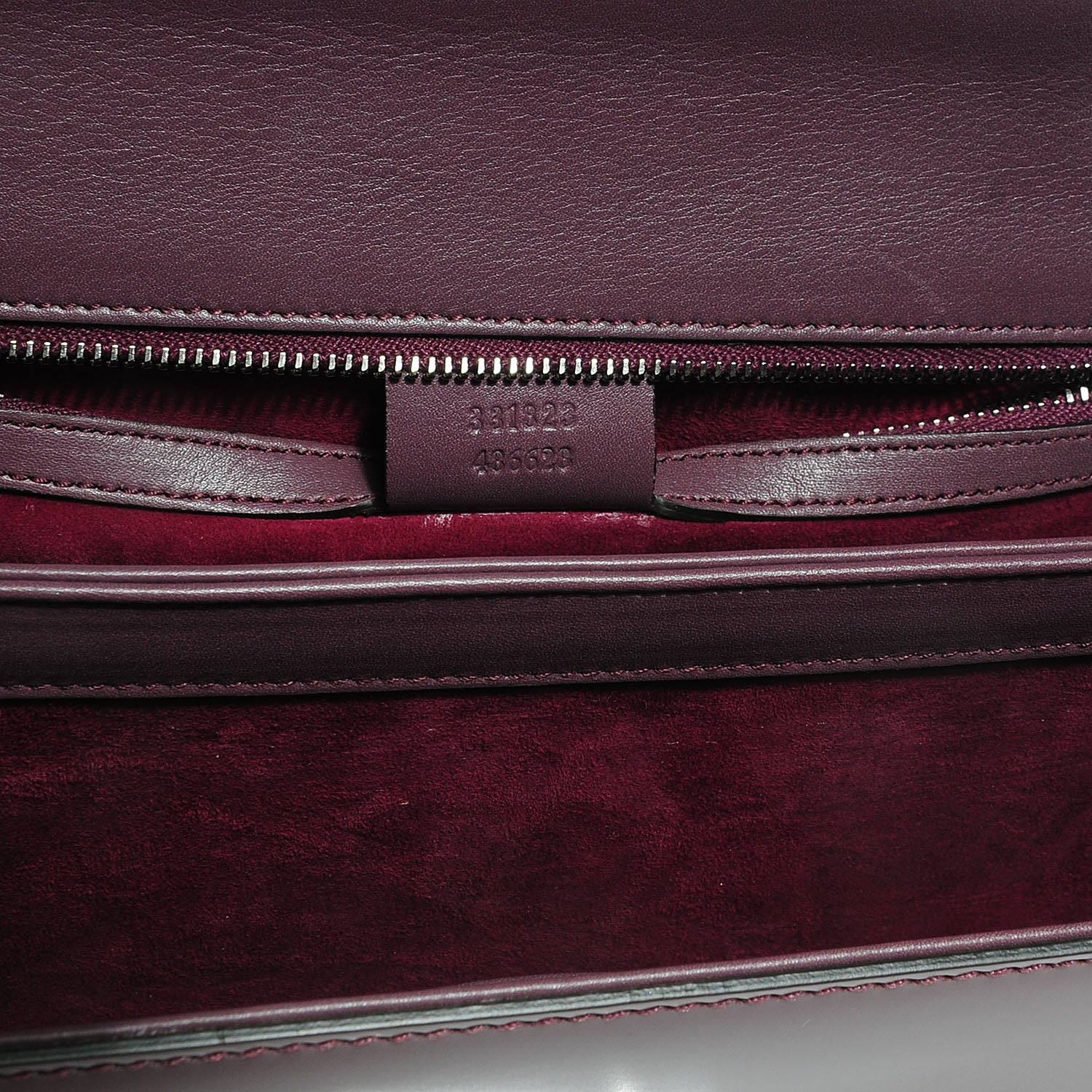 Gucci Regent Calfskin Small Lady Lock Briefcase Clutch Red Orchid 6 of 9